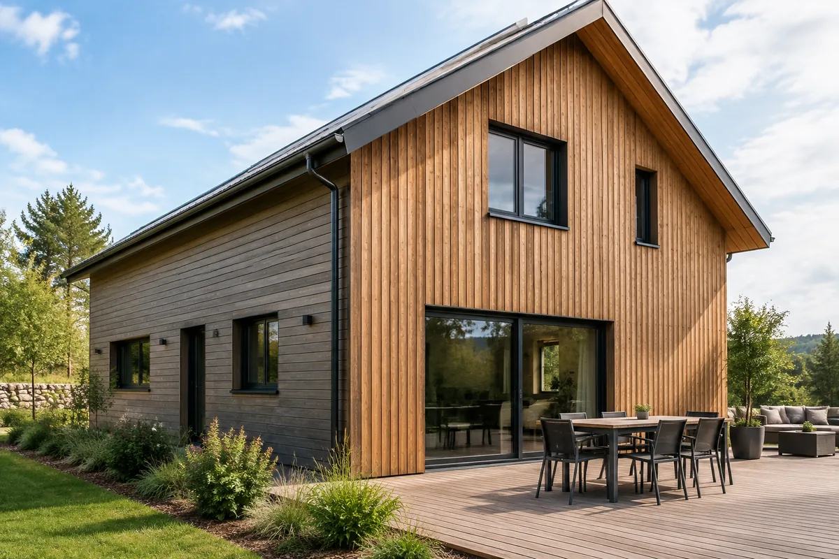 Quel bardage extérieur choisir pour une maison en bois ?